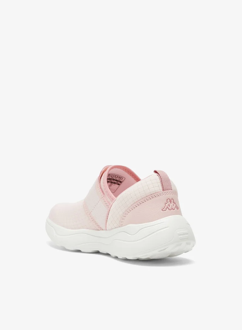 Kappa Girls' Checked Sports Shoes with Hook and Loop Closure